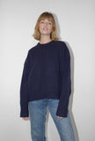 Olol O-Neck Knit in Navy