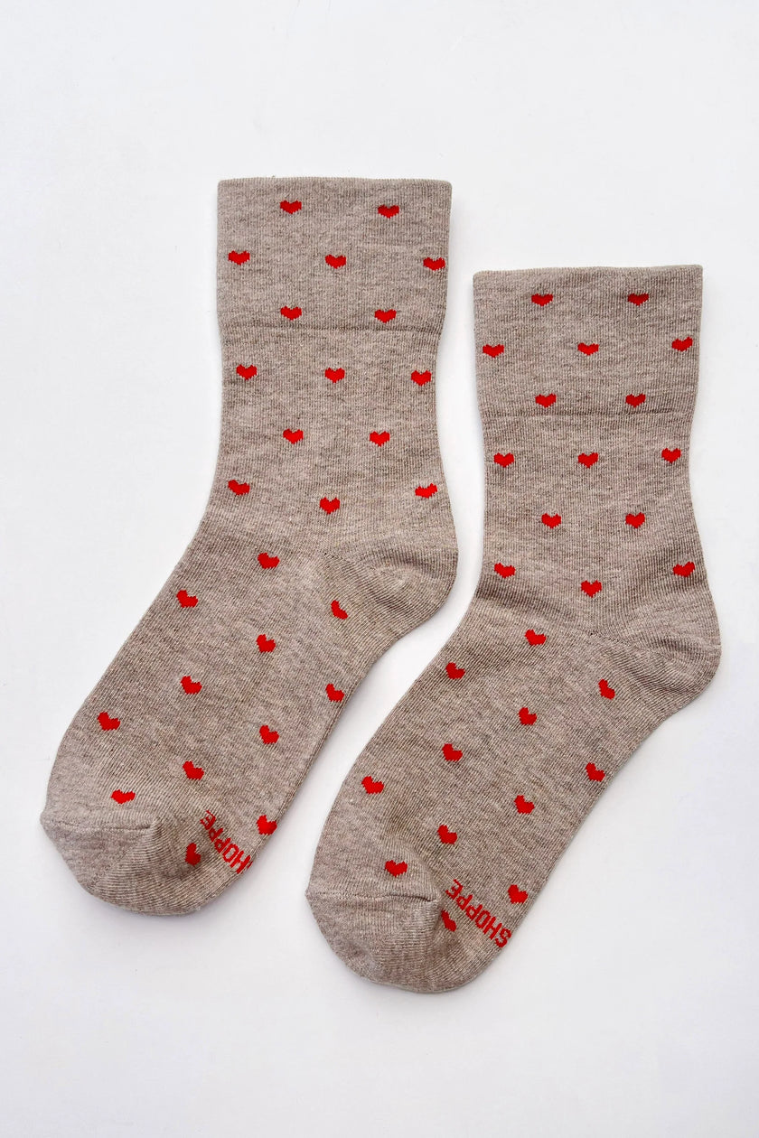Heart Sneaker Socks