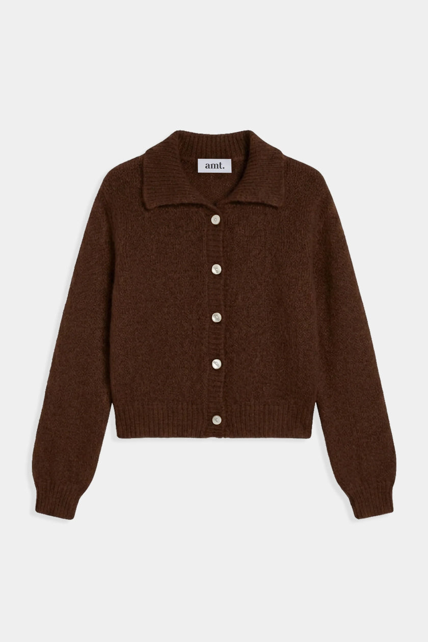 Praline Cardigan in Brown