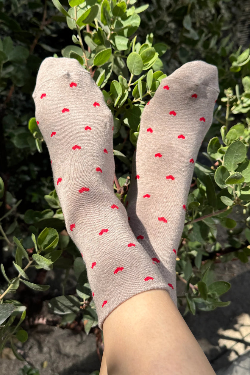 Heart Sneaker Socks