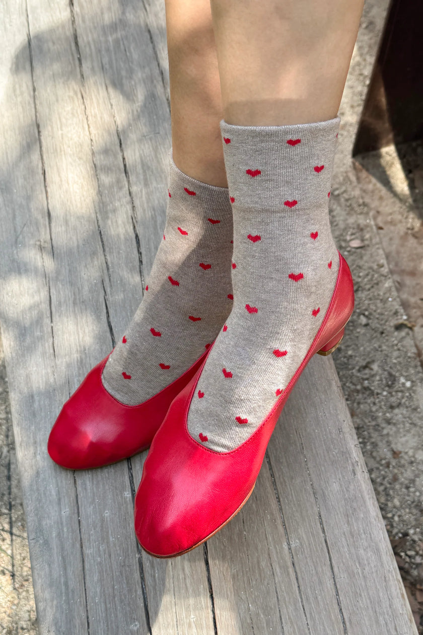 Heart Sneaker Socks