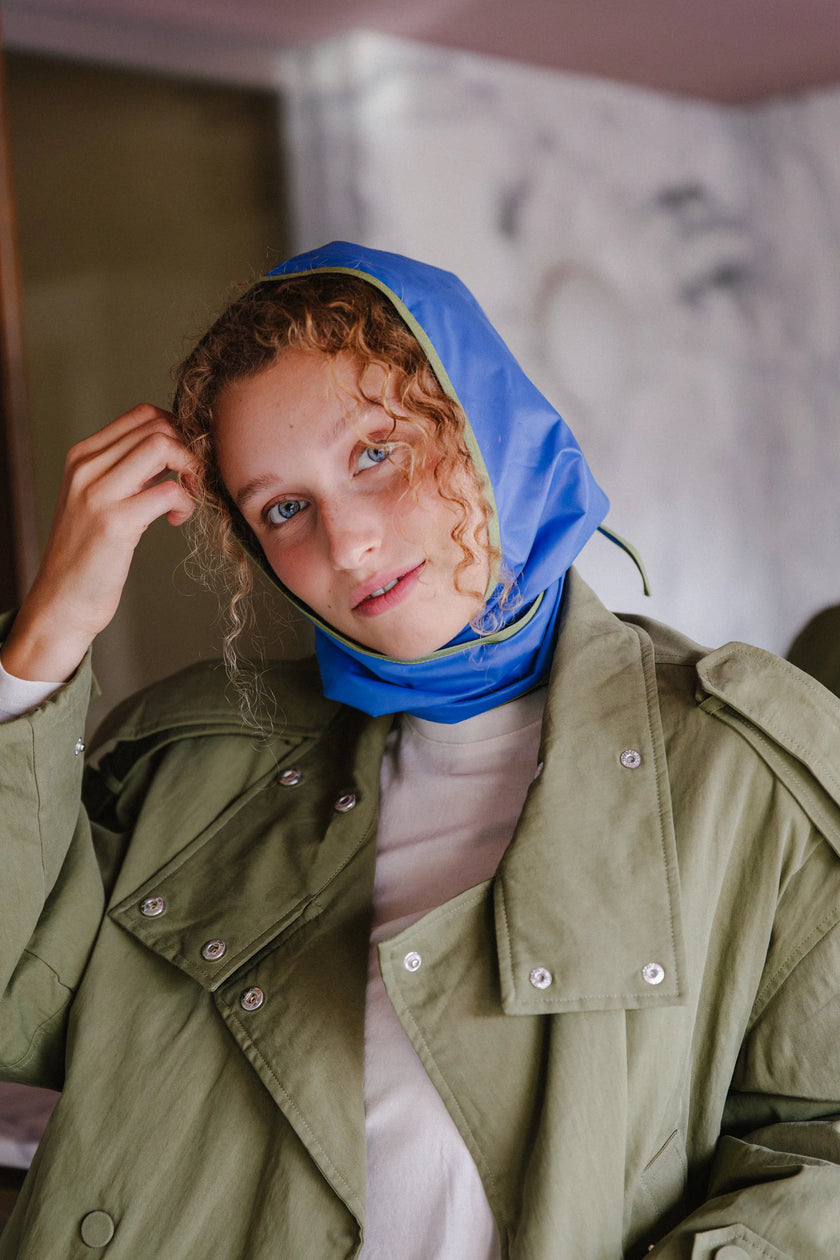 Raincap Lola in Blue/Olive