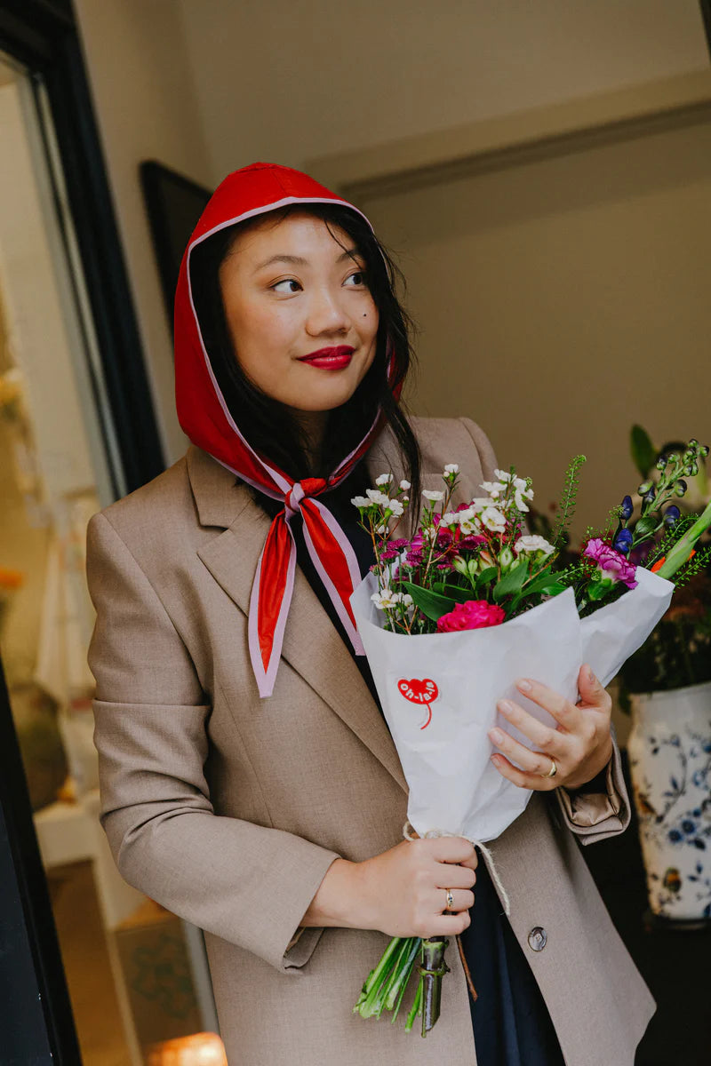 Raincap Sue in Terracotta/Lila