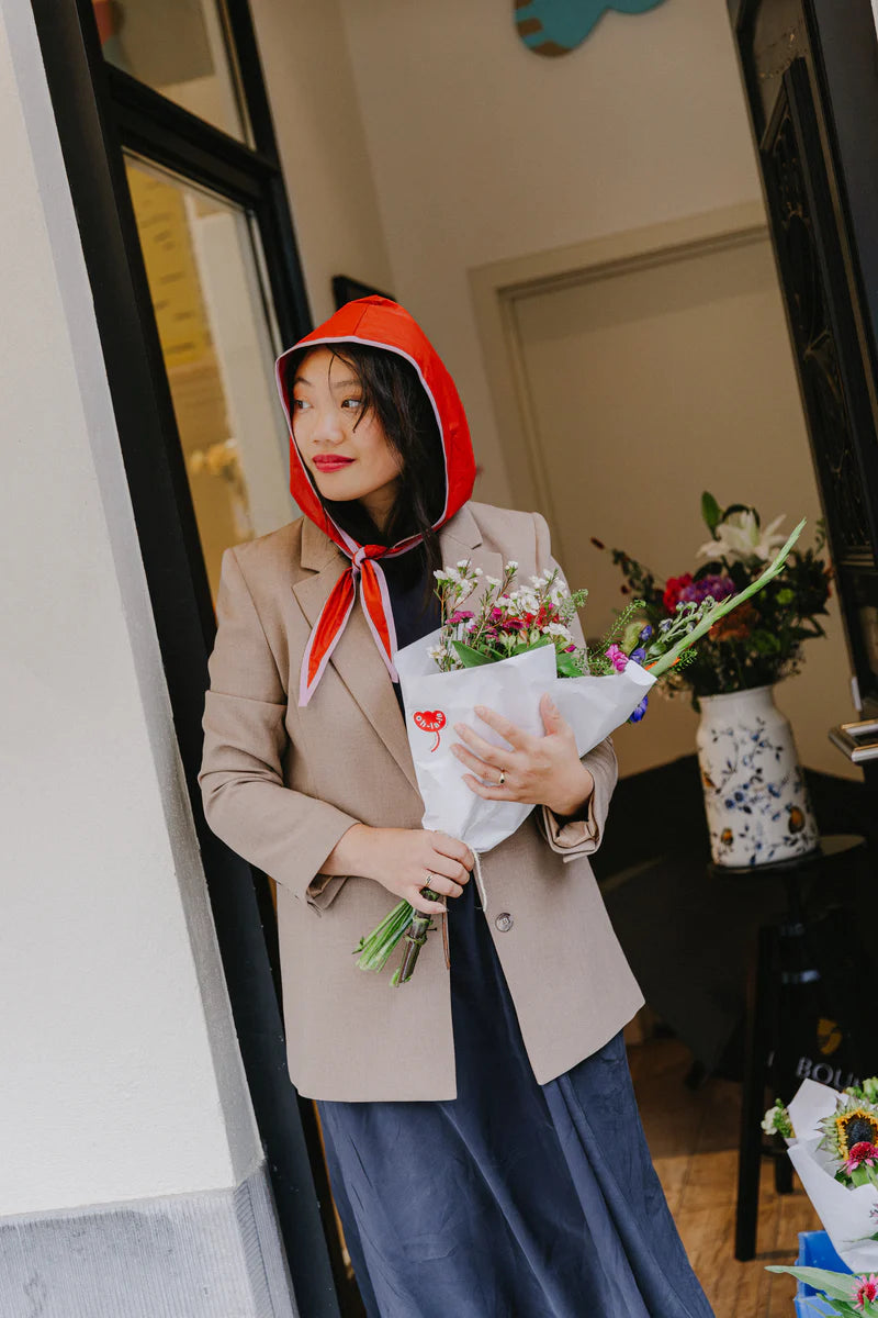 Raincap Sue in Terracotta/Lila