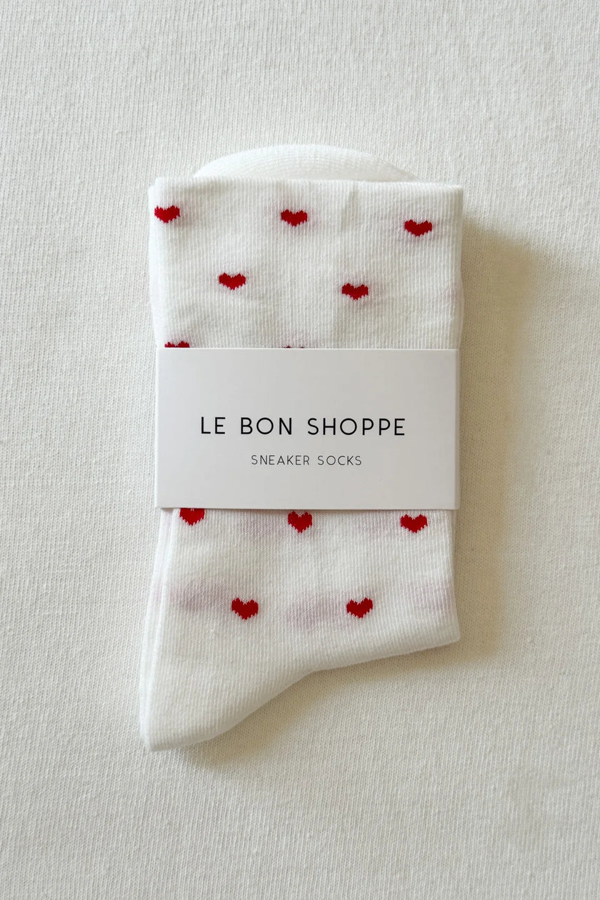 Heart Sneaker Socks