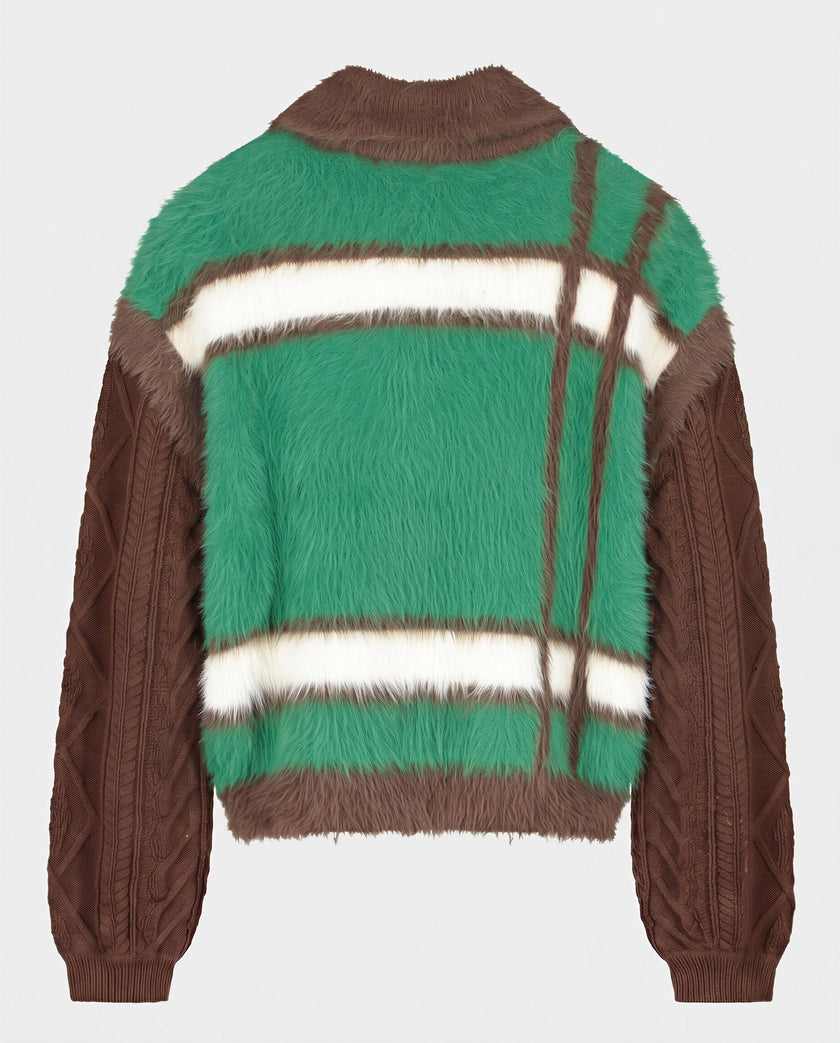 Santo Knitted Sweater in Green
