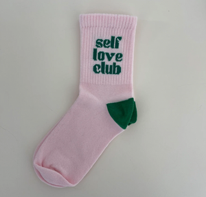 Self Love Club Socks in Pink