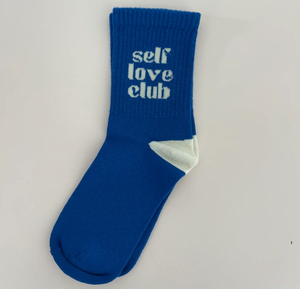 Self Love Club Socks in Blue