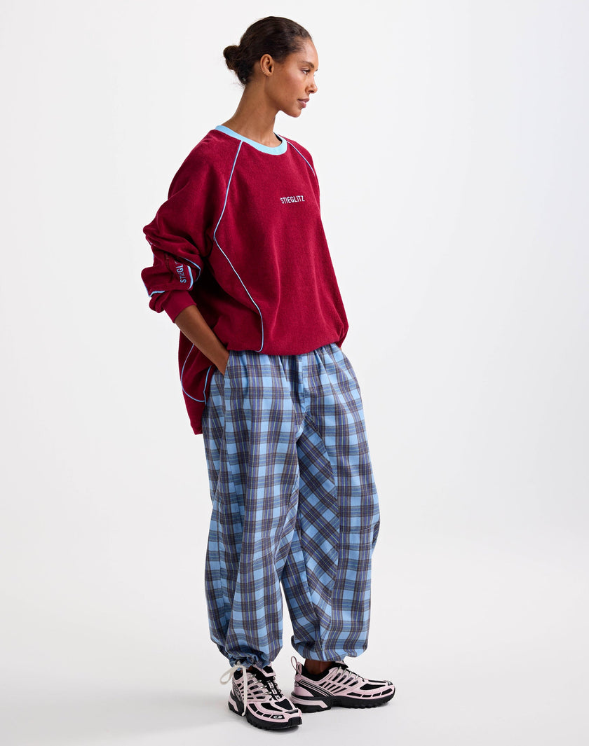 Silvana Terry Sweater in Red