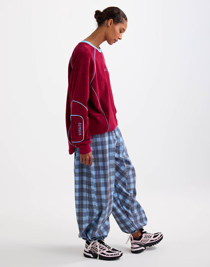 Silvana Terry Sweater in Red