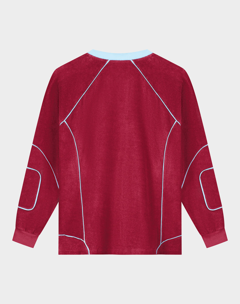 Silvana Terry Sweater in Red