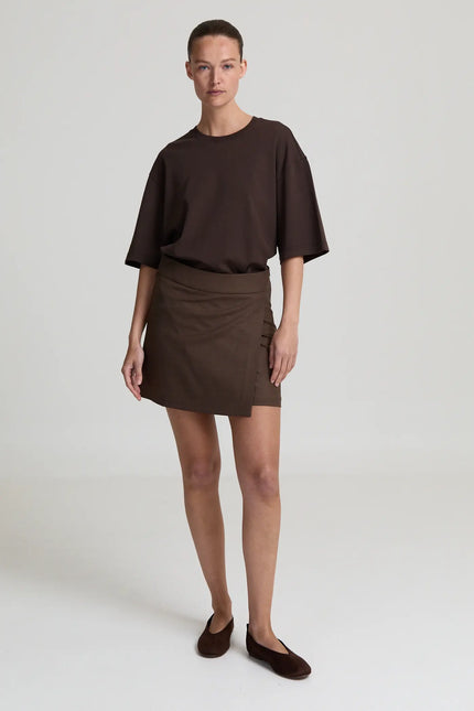 Gemma Skirt in Brown