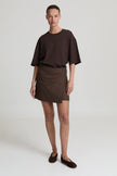 Gemma Skirt in Dark Brwon