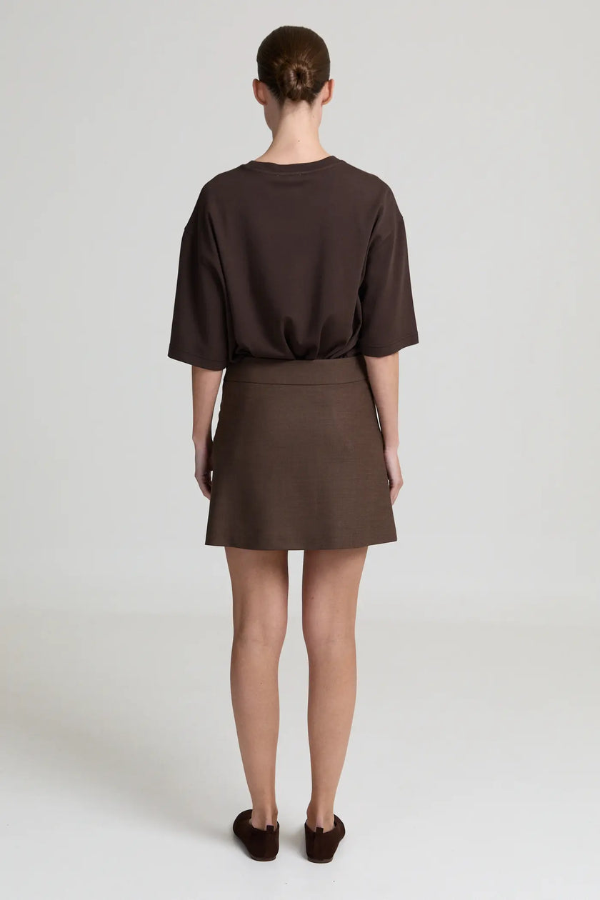 Gemma Skirt in Brown