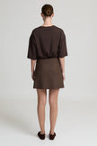 Gemma Skirt in Dark Brwon