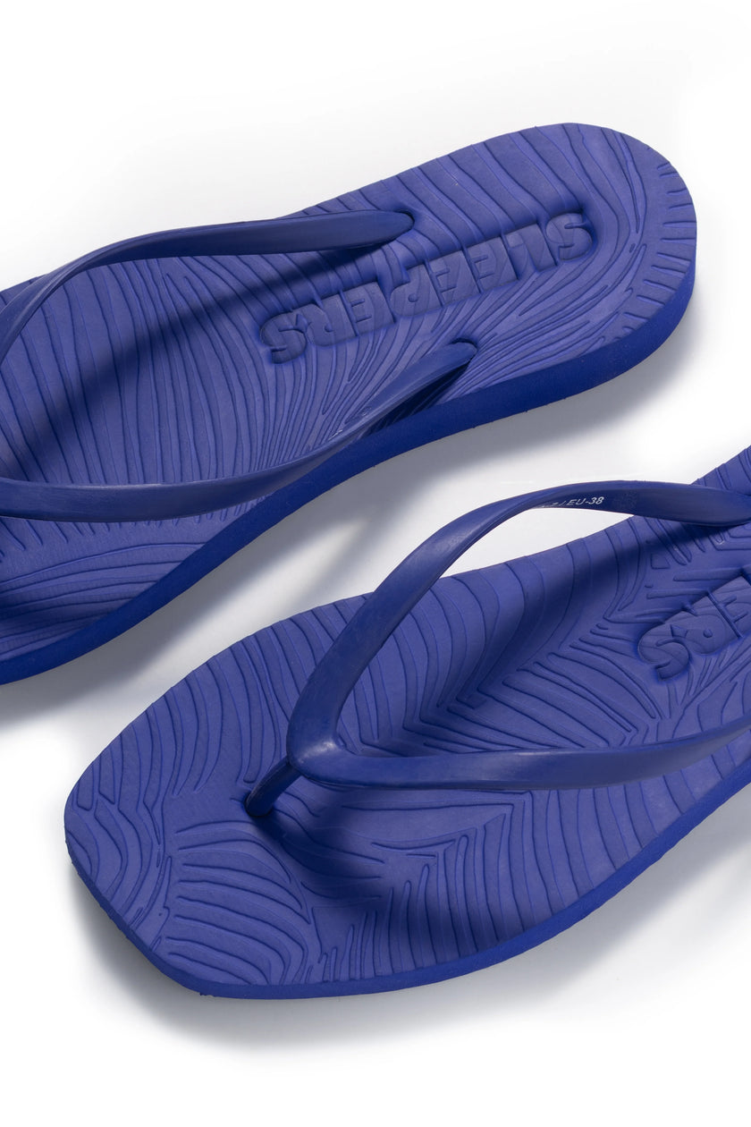 Tapered Slippers in Luminous Blue