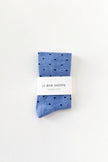 Polka Dot Sock in Blue/Navy