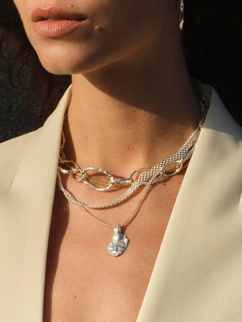 Hold Me Close Necklace in Sterling Silver