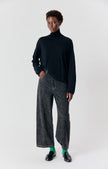 Toima High Collar Sweater in Black