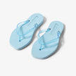 Tapered Platform Transparent Blue Slippers