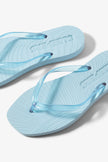 Tapered Platform Transparent Blue Slippers