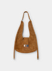 Vixen Camel Suede Bag