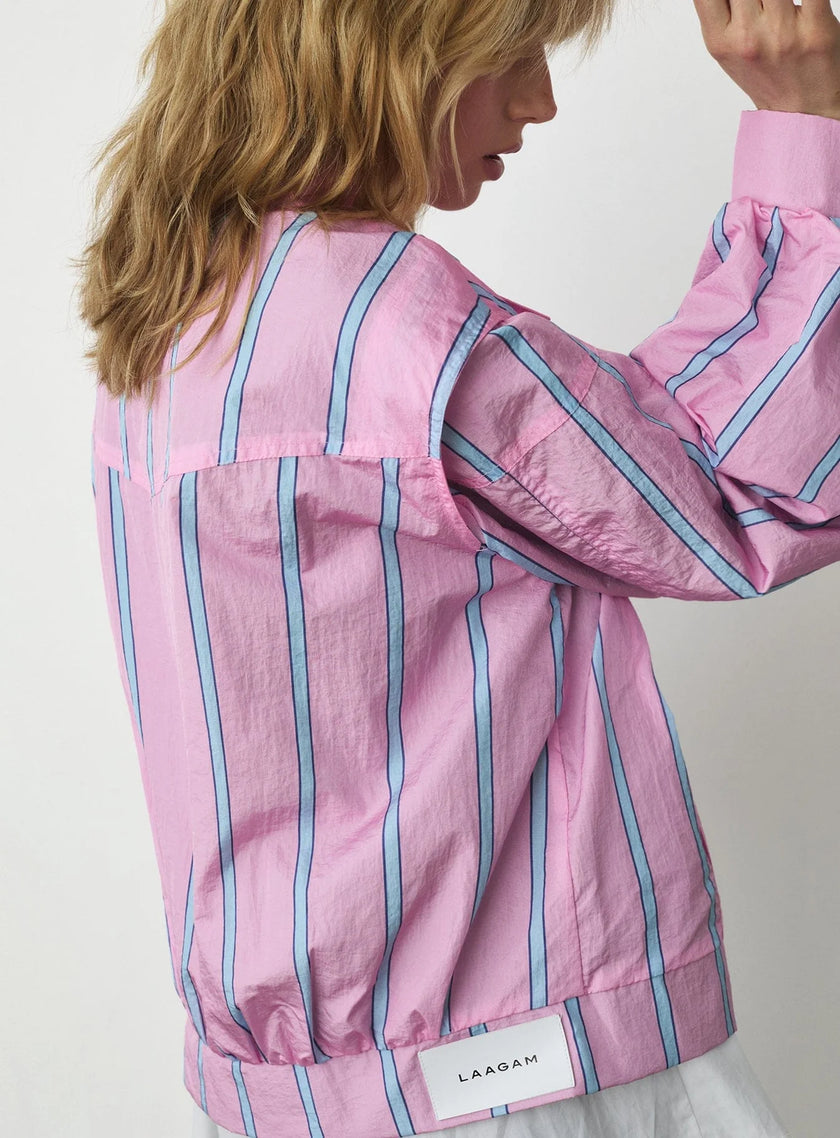 Watson Pink Striped Bomber