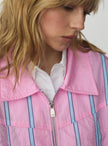Watson Pink Striped Bomber