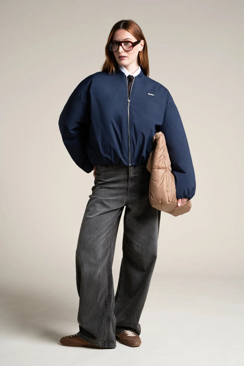 Alesia Bomber Jacket in Indigo