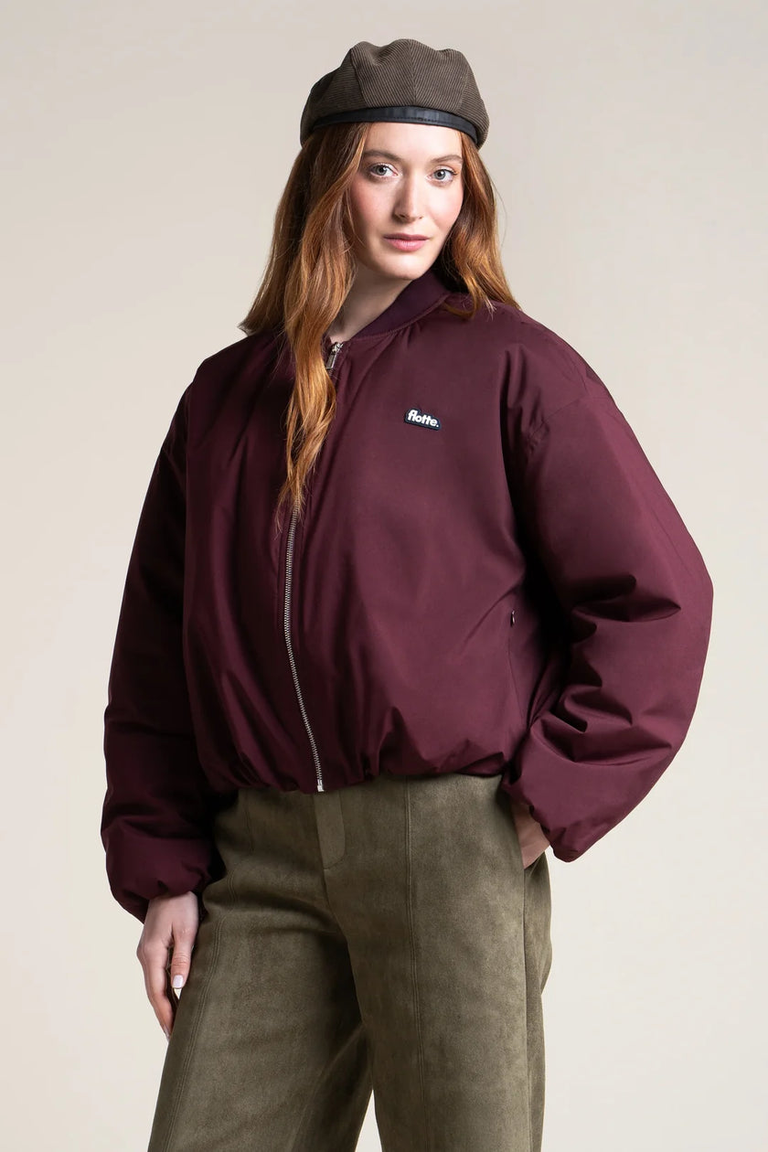 Alesia Bomber Jacket in Prune