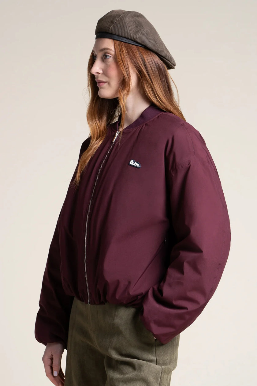 Alesia Bomber Jacket in Prune