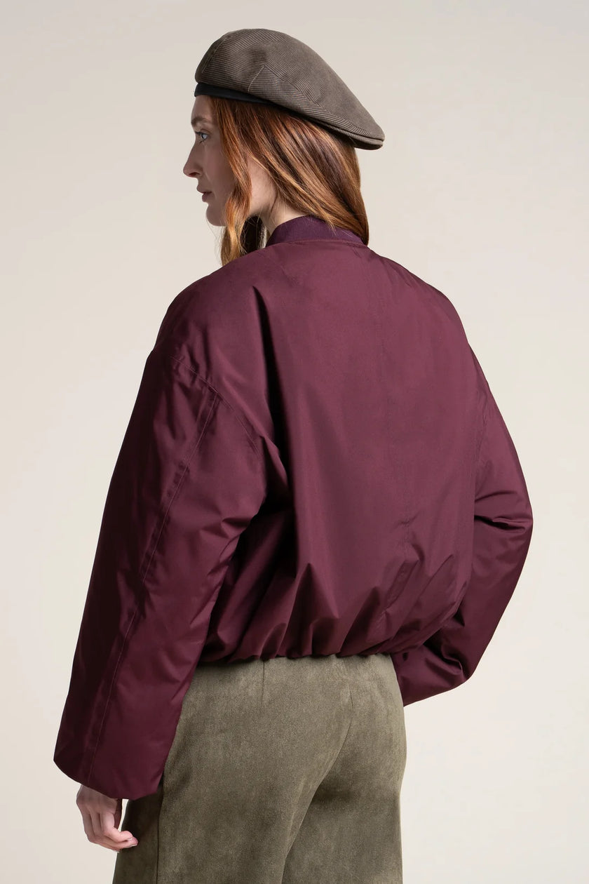 Alesia Bomber Jacket in Prune
