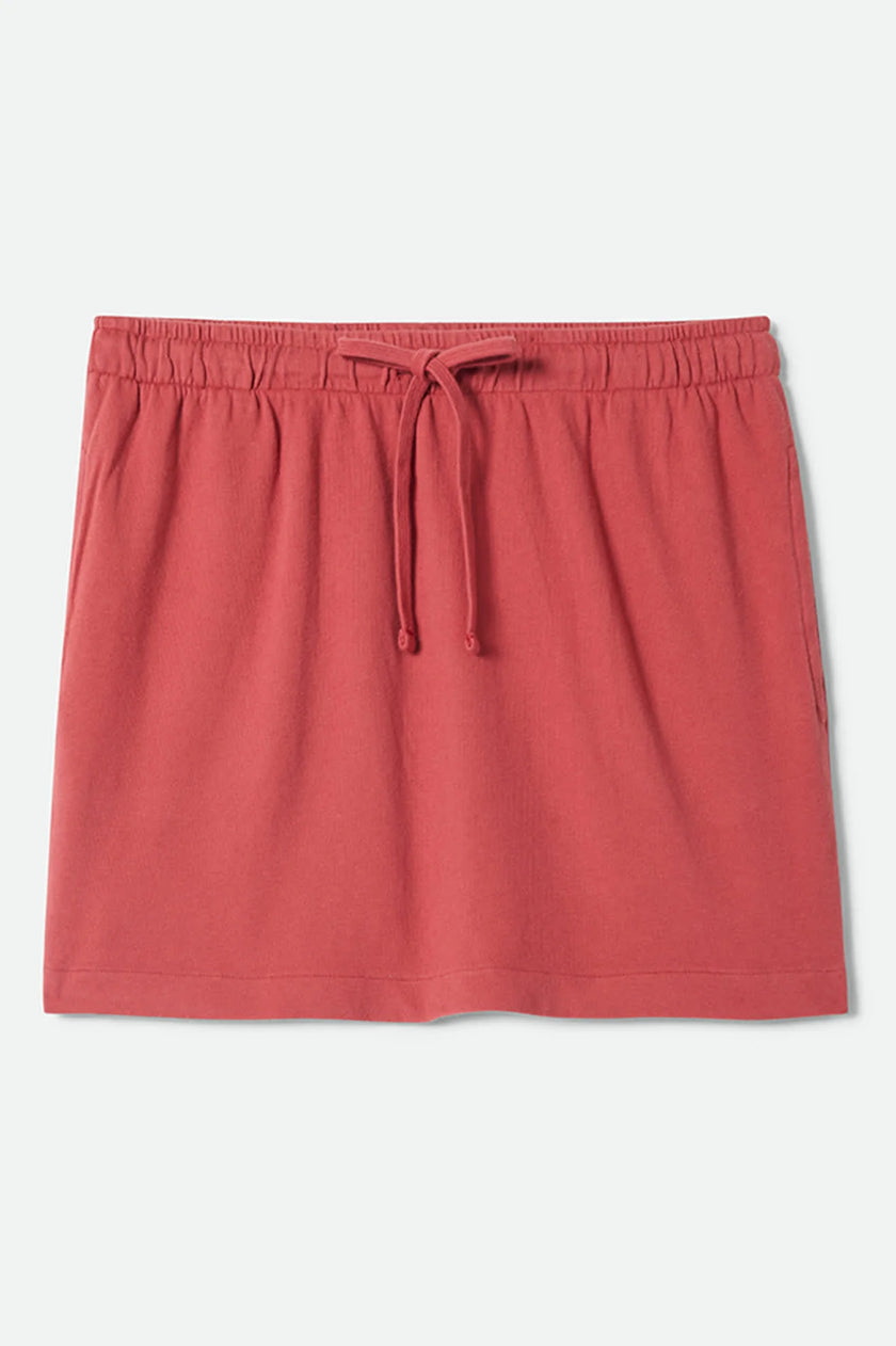 Carefree Lounge Skirt in Robust Red