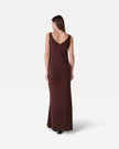 Cosette Knitted Dress in Chocolate Fondant