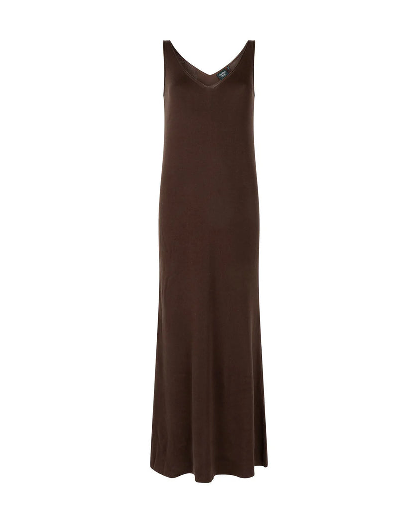 Cosette Knitted Dress in Chocolate Fondant