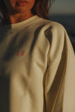 Waves Oversized Sweater in Butter and Neon