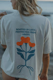 Rooted in Love T-shirt in Cream
