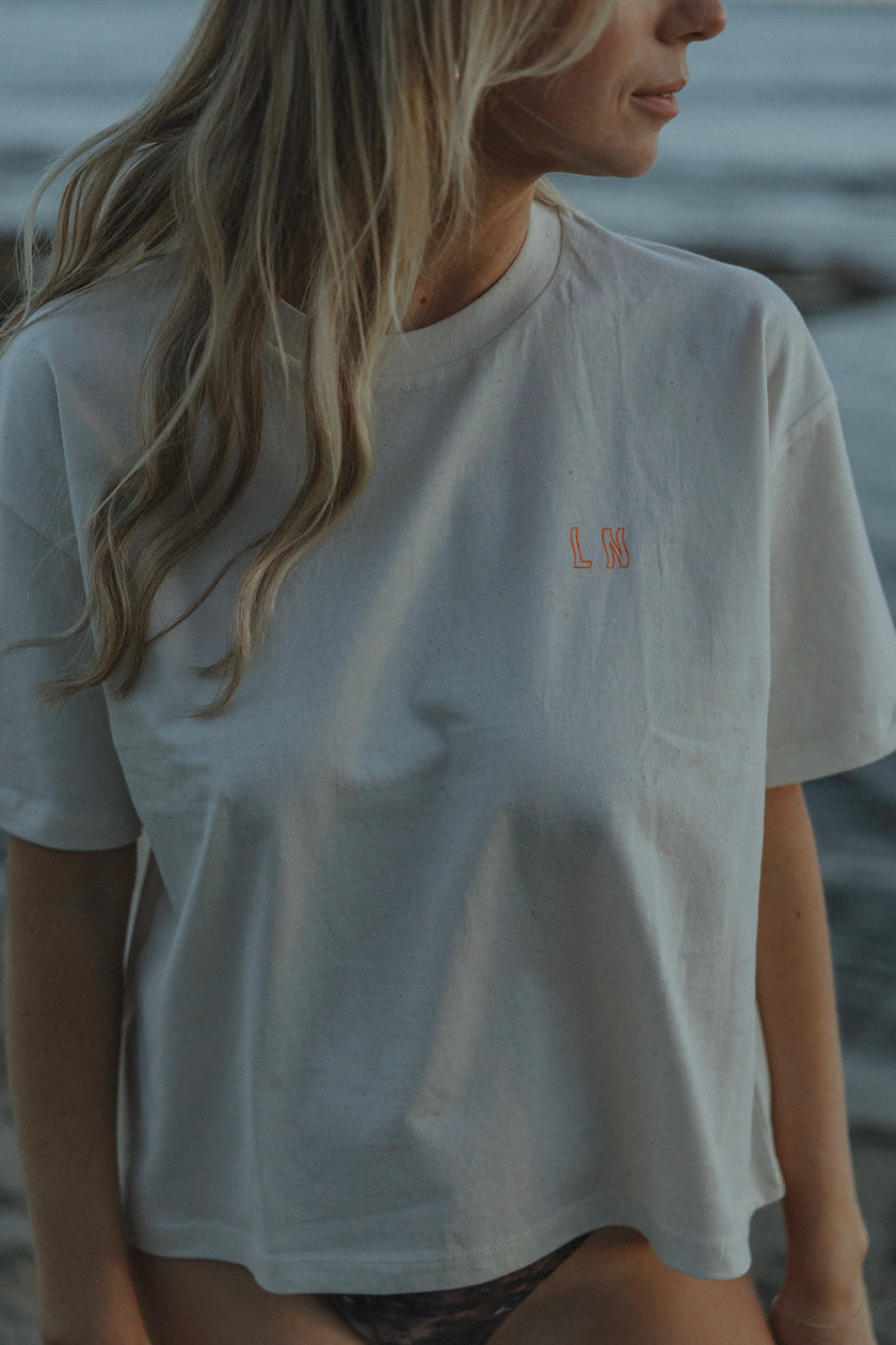 Rooted in Love T-shirt in Cream