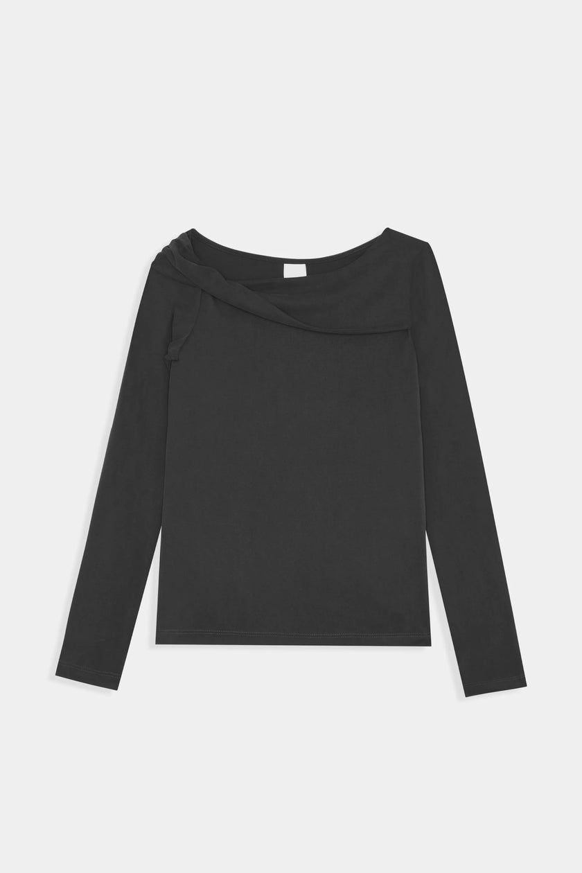 Galena Twist Top in Charcoal