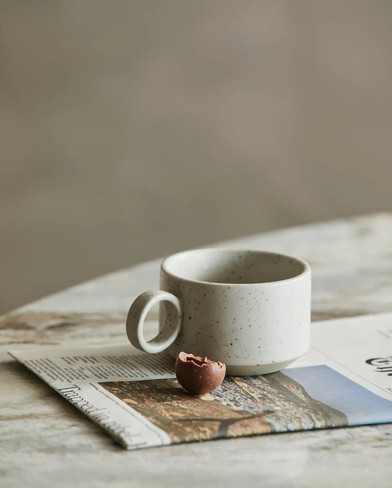 Grainy Tea Cup with Handle