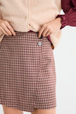 Kairos Mini Skirt in Garnet