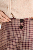 Kairos Mini Skirt in Garnet