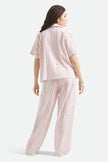 Mercer Wide Leg Trouser in Chalk Pink
