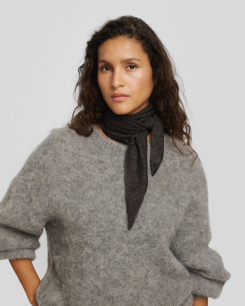 Shirley Scarf in Molé/ Silver