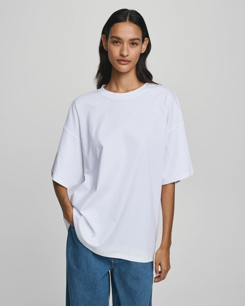 Kinsey Melea Tee in Bright White