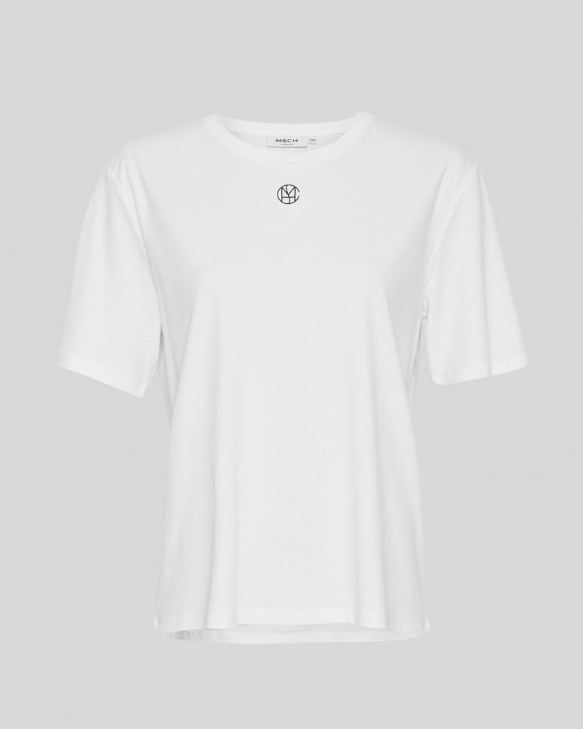 Melea Icon Tee in White/Black