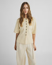 Mirielle East 2/4 Cardigan in Bleached Sand