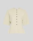 Mirielle East 2/4 Cardigan in Bleached Sand