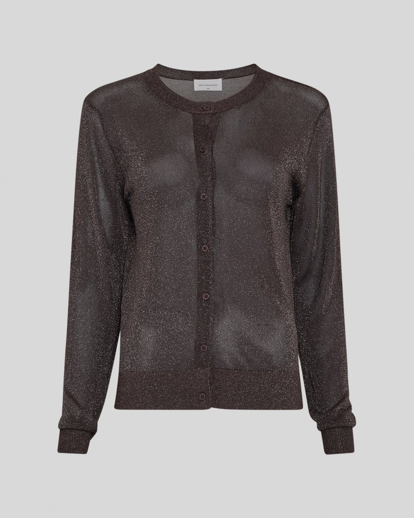 Shirley Cardigan in Molé/Silver