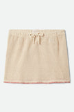 Mini Crochet Skirt in Taupe